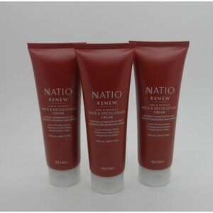 NATIO Renew Line & Wrinkle Neck & Decolletage Cream - 3.5 oz ea - Lot of 3
